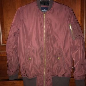 Plum Bomber Jacket